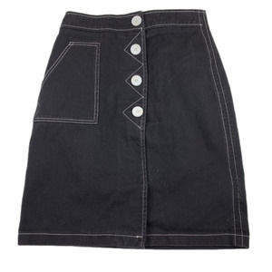 STYLE Mafia Black Denim Skirt size  Medium